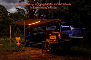 Touring Markýza včetně LED světla - 2500 x 2500 mm