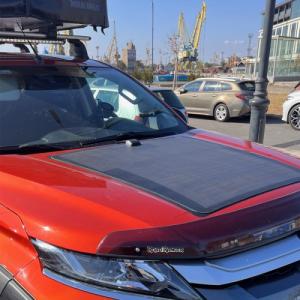 Mitsubishi L200 2015- solární systém na kapotu  100W