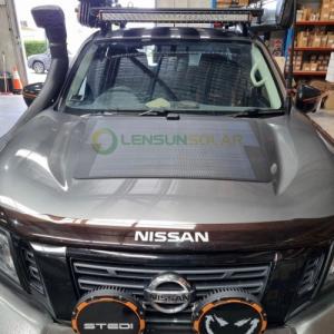 NISSAN Navara (D40, D23, NP300) 2005-2021  solární systém na kapotu 90W